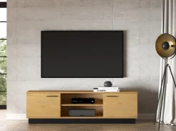 Zestawy Mebli Do Salonu|Szafki Rtv>ML Meble Szafka RTV pod telewizor 170 cm loftowa MONELLI dąb stylowy