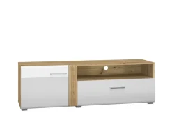 Szafki Rtv>ML Meble Szafka RTV pod telewizor 150 cm z drzwiami i szufladą ADAGIO