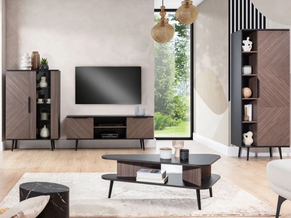 Szafki Rtv>GiB Meble Szafka RTV pod telewizor 150 cm PULSE cichy domyk