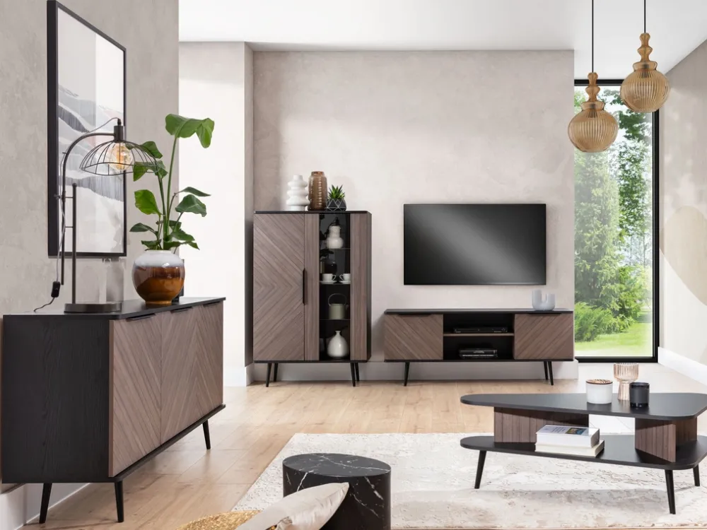 Szafki Rtv>GiB Meble Szafka RTV pod telewizor 150 cm PULSE cichy domyk