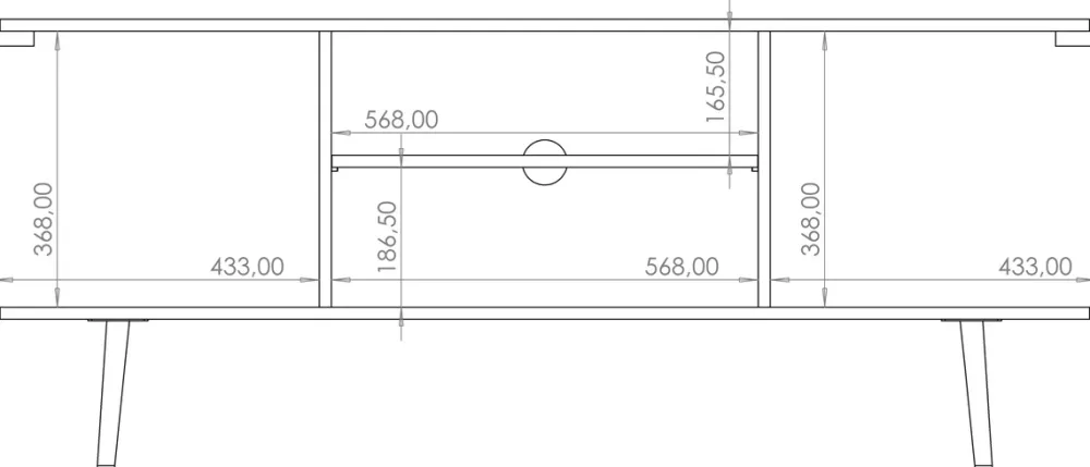 Szafki Rtv>GiB Meble Szafka RTV pod telewizor 150 cm PULSE cichy domyk