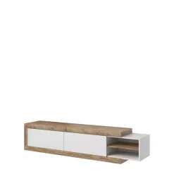 Szafki Rtv>Helvetia Szafka rtv rozsuwana FRANK biały połysk