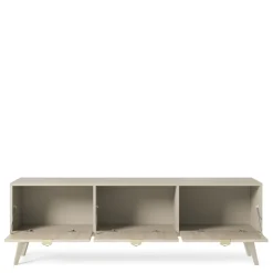 Szafki Rtv>PIASKI Szafka RTV w stylu boho 158 cm FLOW beż