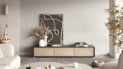 Szafki Rtv></noscript>Helvetia Szafka RTV wisząca do salonu nowoczesna FRIDA antracyt