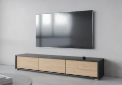 Szafki Rtv></noscript>Helvetia Szafka RTV wisząca do salonu nowoczesna FRIDA antracyt