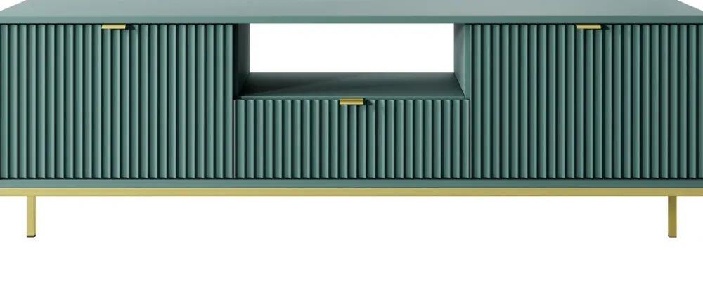 Szafki Rtv>PIASKI Szafka RTV z szufladą i drzwiami AVANTI 154 cm glamour labrador