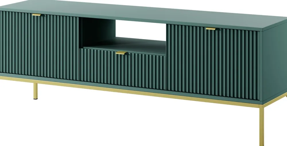 Szafki Rtv>PIASKI Szafka RTV z szufladą i drzwiami AVANTI 154 cm glamour labrador