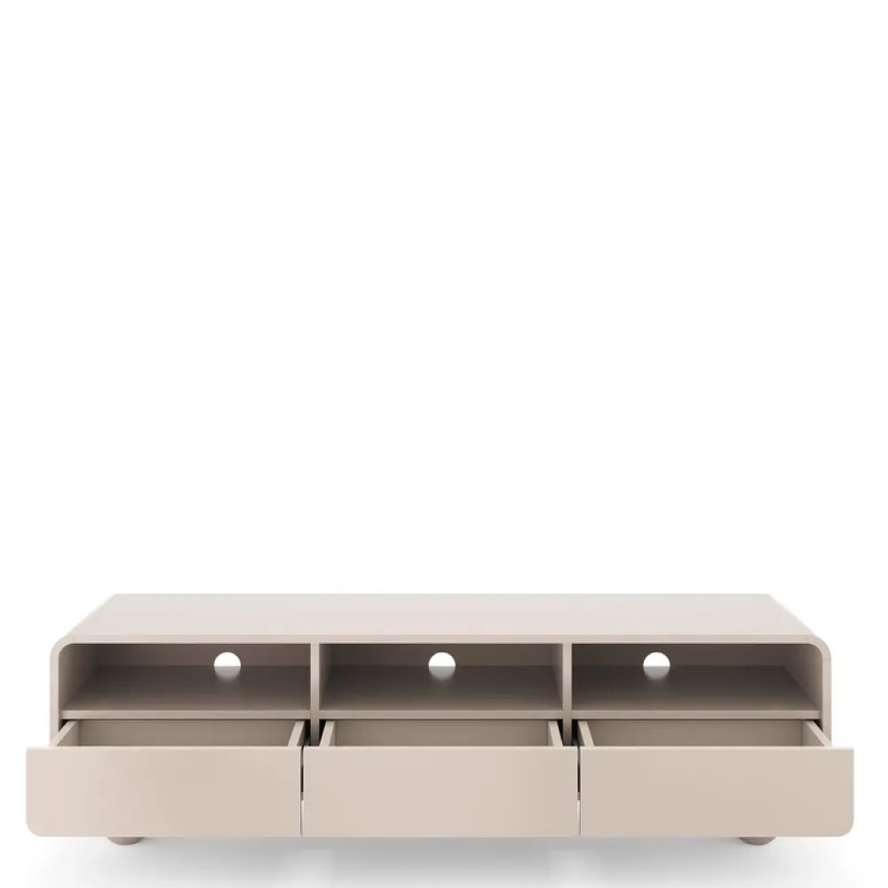 Zestawy Mebli Do Salonu|Szafki Rtv>PIASKI Szafka RTV z szufladami do salonu 160 cm kaszmir AVELON