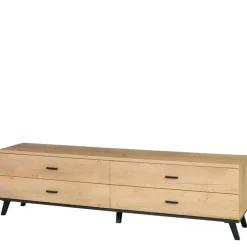 Zestawy Mebli Do Salonu|Szafki Rtv>JUREK Szafka RTV z szufladami dąb lefkas jasny 181 cm JOHNY