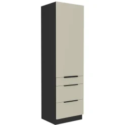 Meble Kuchenne>Lempert Szafka słupek kuchenny z szufladami 60 cm ANES kaszmir