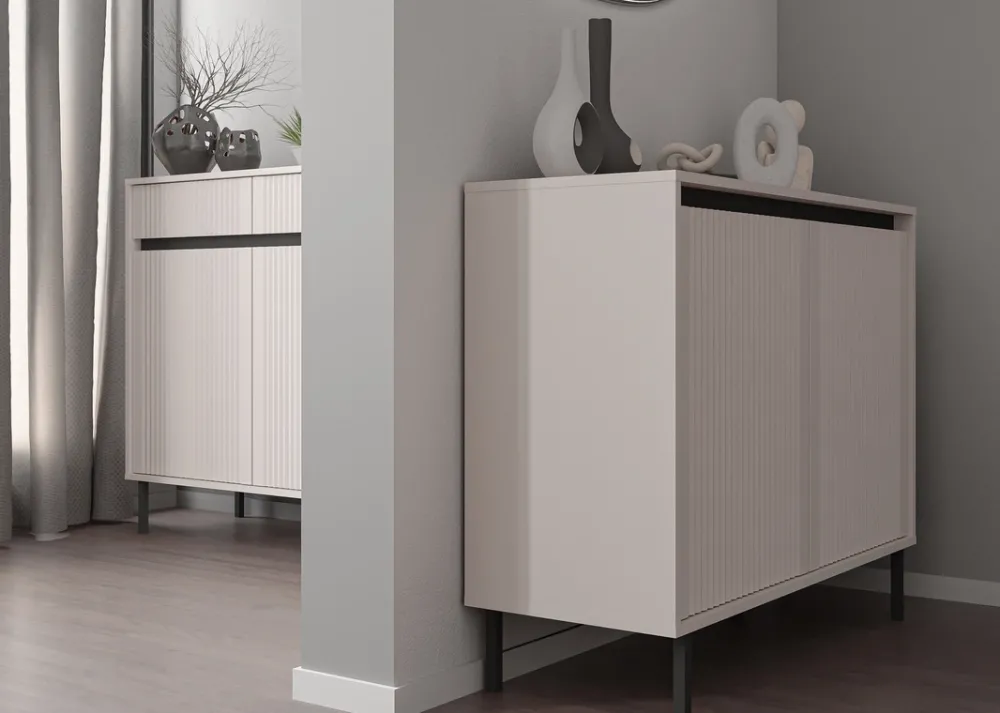 Szafki>Lempert Szafka wisząca do salonu 46 cm z frezowanym frontem OMEGA beż piaskowy