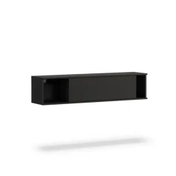 Zestawy Mebli Do Salonu|Szafki Wiszące>GiB Meble Szafka wisząca do salonu QUARTE Czarna czarny