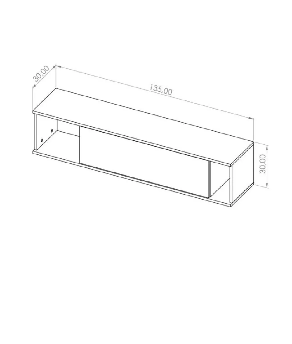 Zestawy Mebli Do Salonu|Szafki Wiszące>GiB Meble Szafka wisząca do salonu QUARTE Czarna czarny