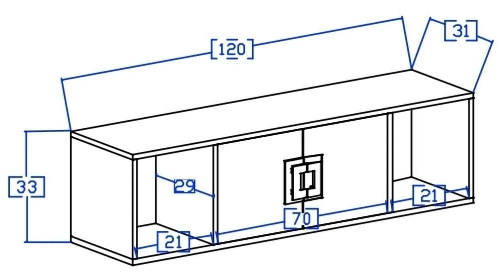 Meble Dla Dzieci|Zestawy Mebli Dziecięcych>DOMEL Szafka wisząca na książki z drzwiami NICO