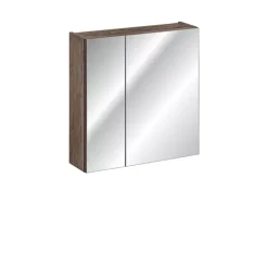 Meble Łazienkowe|Szafki Łazienkowe>COMAD Szafka wisząca z lustrem do łazienki 60 cm SANTELI dąb vintage