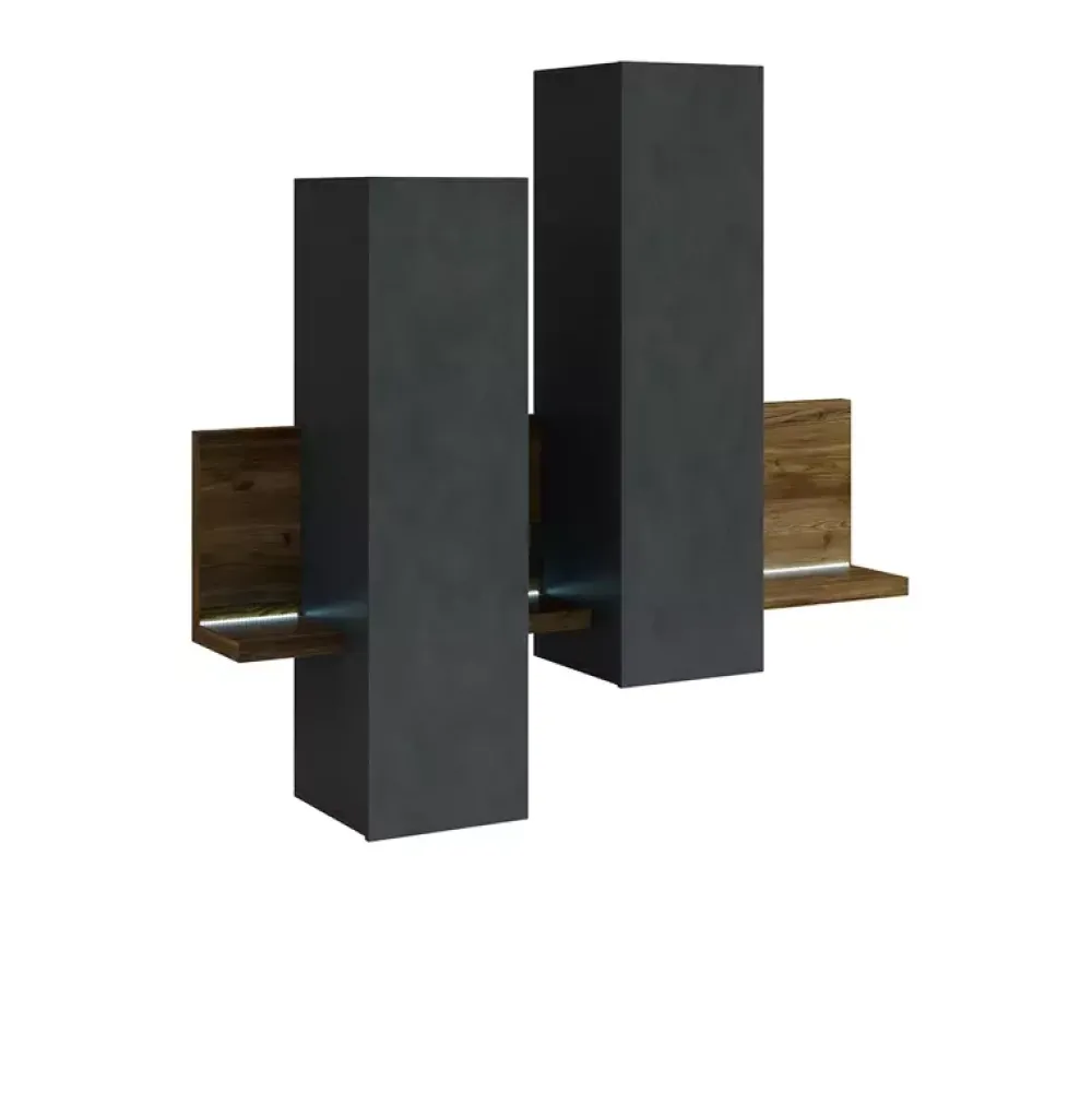 Szafki Wiszące>Helvetia Szafki wiszące z oświetleniem led TABU matera