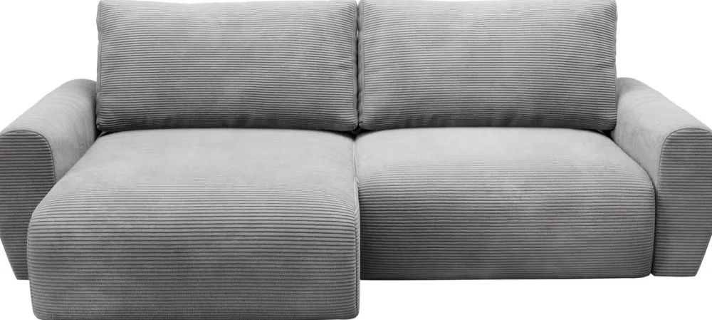 Meble Dla Dzieci|Narożniki>BROMARKT Szara kanapa narożna do salonu z funkcją spania rozkładana PATI