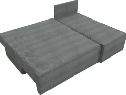 Narożniki>IZABELLA MEBLE Szara kanapa narożna z funkcją spania i pojemnikiem CASPAR