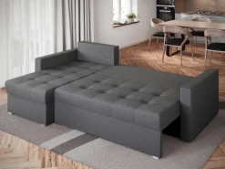 Meble Dla Dzieci|Meble Młodzieżowe>BROMARKT Szara kanapa narożna z funkcją spania HOT L