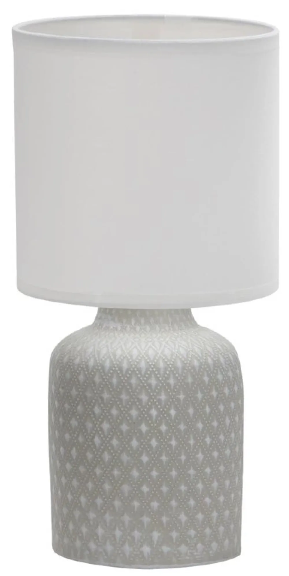 Oświetlenie Pokoju Dziecięcego|Oświetlenie Sypialni>Candellux Lighting Szara lampka nocna ceramiczna Iner