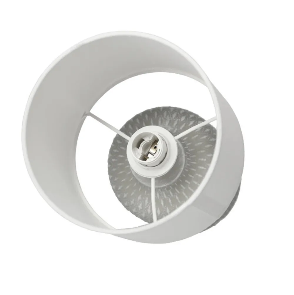 Oświetlenie Pokoju Dziecięcego|Oświetlenie Sypialni>Candellux Lighting Szara lampka nocna ceramiczna Iner