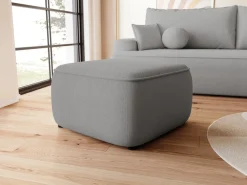 Meble Dla Dzieci|Pufy>BROMARKT Szara nowoczesna pufa do salonu CARMELLO