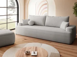 Meble Dla Dzieci|Pufy>BROMARKT Szara pufa do nowoczesnego salonu CARMELLO