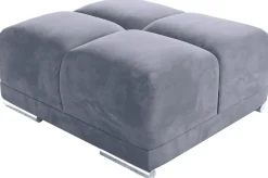 Meble Dla Dzieci|Pufy>BROMARKT Szara pufa welurowa do salonu NUBES