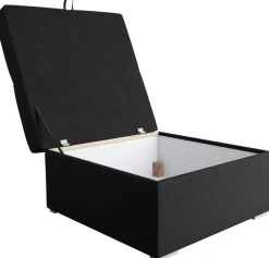 Meble Dla Dzieci|Pufy>BROMARKT Szara pufa welurowa do salonu ze schowkiem HOT