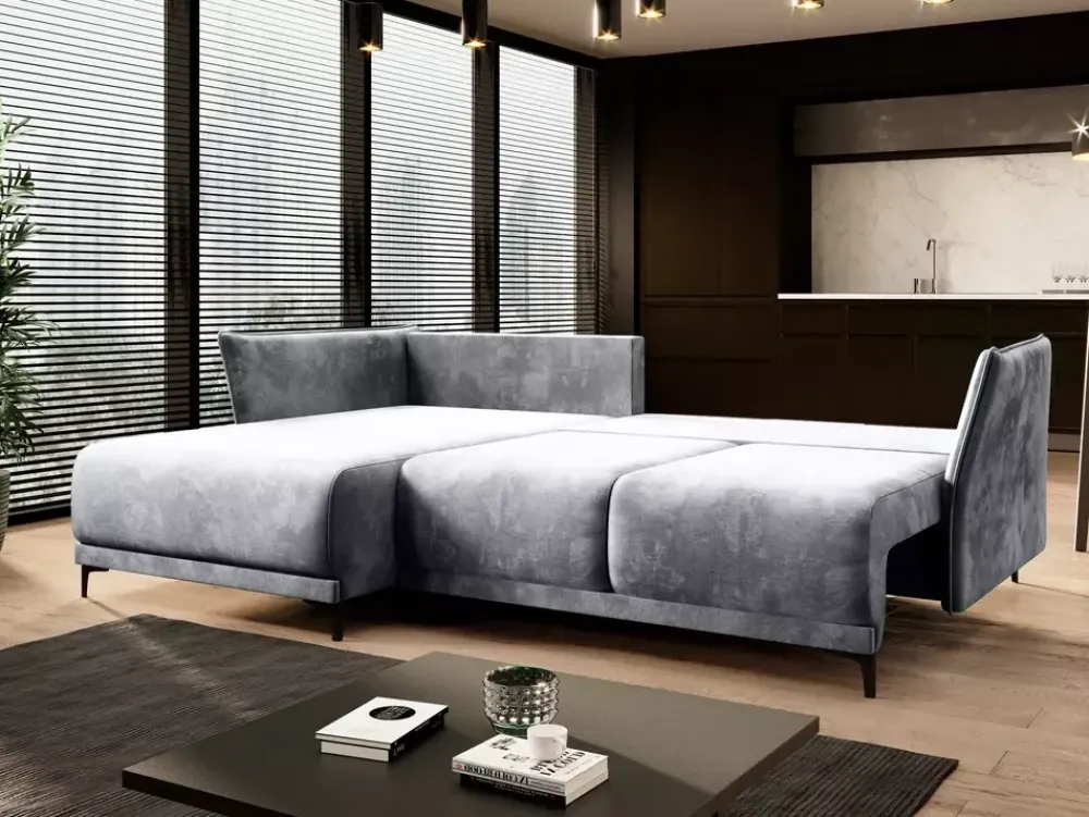 Meble Dla Dzieci|Narożniki>NEXT COLLECTION Szara rogówka do salonu STYLO glamour