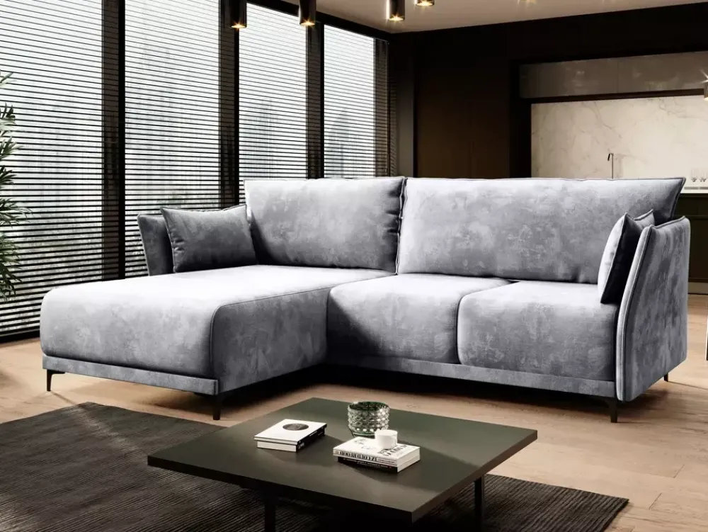 Meble Dla Dzieci|Narożniki>NEXT COLLECTION Szara rogówka do salonu STYLO glamour