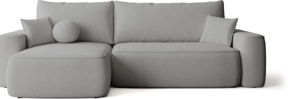 Meble Dla Dzieci|Narożniki>BROMARKT Szara rogówka rozkładana z funkcją spania do salonu CARMELLO DUO