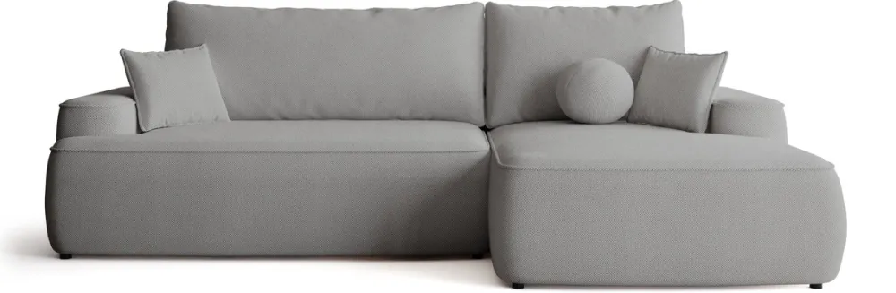 Meble Dla Dzieci|Narożniki>BROMARKT Szara rozkładana rogówka do salonu z funkcją spania CARMELLO