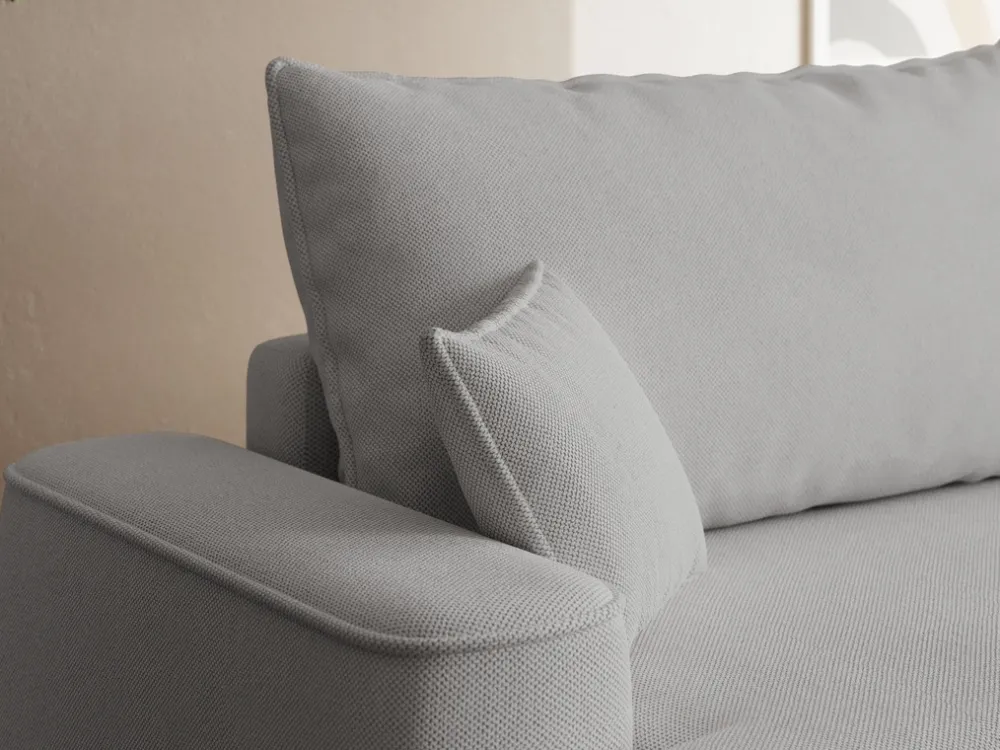 Meble Dla Dzieci|Narożniki>BROMARKT Szara rozkładana rogówka do salonu z funkcją spania CARMELLO