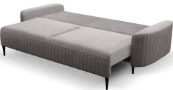 Meble Dla Dzieci|Kanapy I Sofy>LASKI Szara sofa do salonu z funkcją spania VELINA pojemnik na pościel