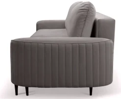 Meble Dla Dzieci|Kanapy I Sofy></noscript>LASKI Szara sofa do salonu z funkcją spania VELINA pojemnik na pościel