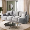 Kanapy I Sofy|Zestawy Mebli Do Przedpokoju>BROMARKT Szara sofa rozkładana do salonu NUBES
