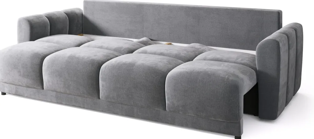 Kanapy I Sofy|Zestawy Mebli Do Przedpokoju>BROMARKT Szara sofa rozkładana do salonu NUBES