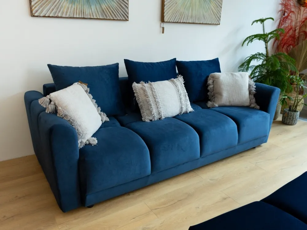 Kanapy I Sofy|Zestawy Mebli Do Przedpokoju>BROMARKT Szara sofa rozkładana do salonu NUBES