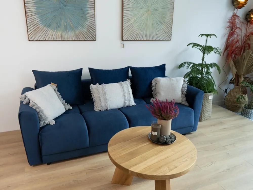 Kanapy I Sofy|Zestawy Mebli Do Przedpokoju>BROMARKT Szara sofa rozkładana do salonu NUBES