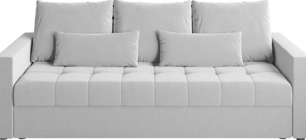 Meble Dla Dzieci|Meble Młodzieżowe>BROMARKT Szara sofa trzyosobowa z funkcją spania HOT pojemnik na pościel