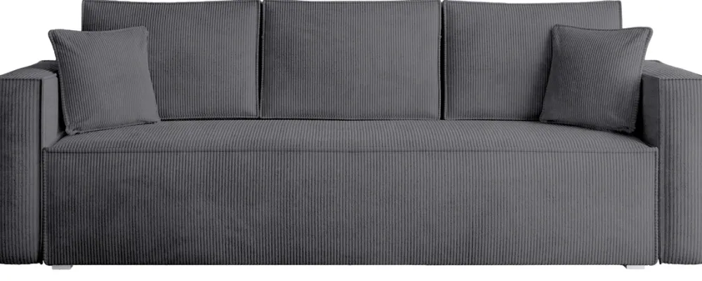 Meble Dla Dzieci|Meble Młodzieżowe>BROMARKT Szara sofa z funkcją spania TOP sztruks pojemnik na pościel