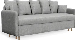 Kanapy I Sofy|Meble Dla Dzieci>Meble Grand Szara sofa z funkcją spania i pojemnikiem do salonu GRATO