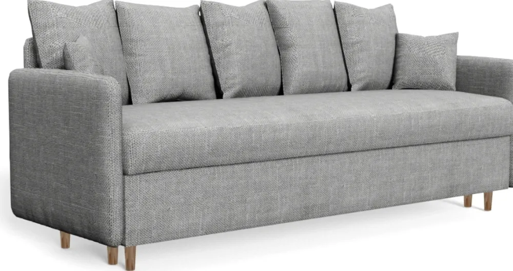 Kanapy I Sofy|Meble Dla Dzieci>Meble Grand Szara sofa z funkcją spania i pojemnikiem do salonu GRATO