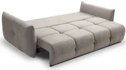 Kanapy I Sofy|Meble Dla Dzieci></noscript>LASKI Szara sofa z funkcją spania do salonu nowoczesna BERGAMO