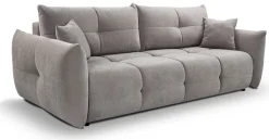 Kanapy I Sofy|Meble Dla Dzieci></noscript>LASKI Szara sofa z funkcją spania do salonu nowoczesna BERGAMO