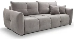 Kanapy I Sofy|Meble Dla Dzieci></noscript>LASKI Szara sofa z funkcją spania do salonu nowoczesna BERGAMO