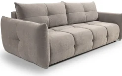 Kanapy I Sofy|Meble Dla Dzieci></noscript>LASKI Szara sofa z funkcją spania do salonu nowoczesna BERGAMO