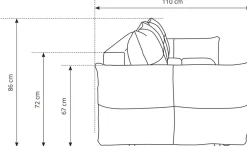 Kanapy I Sofy|Meble Dla Dzieci></noscript>LASKI Szara sofa z funkcją spania do salonu nowoczesna BERGAMO