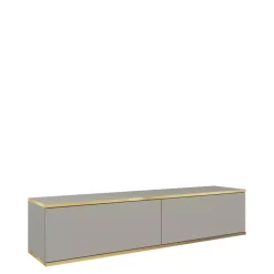 Zestawy Mebli Do Salonu|Szafki Rtv>PIASKI Szara szafka RTV 135 cm ORVIETO